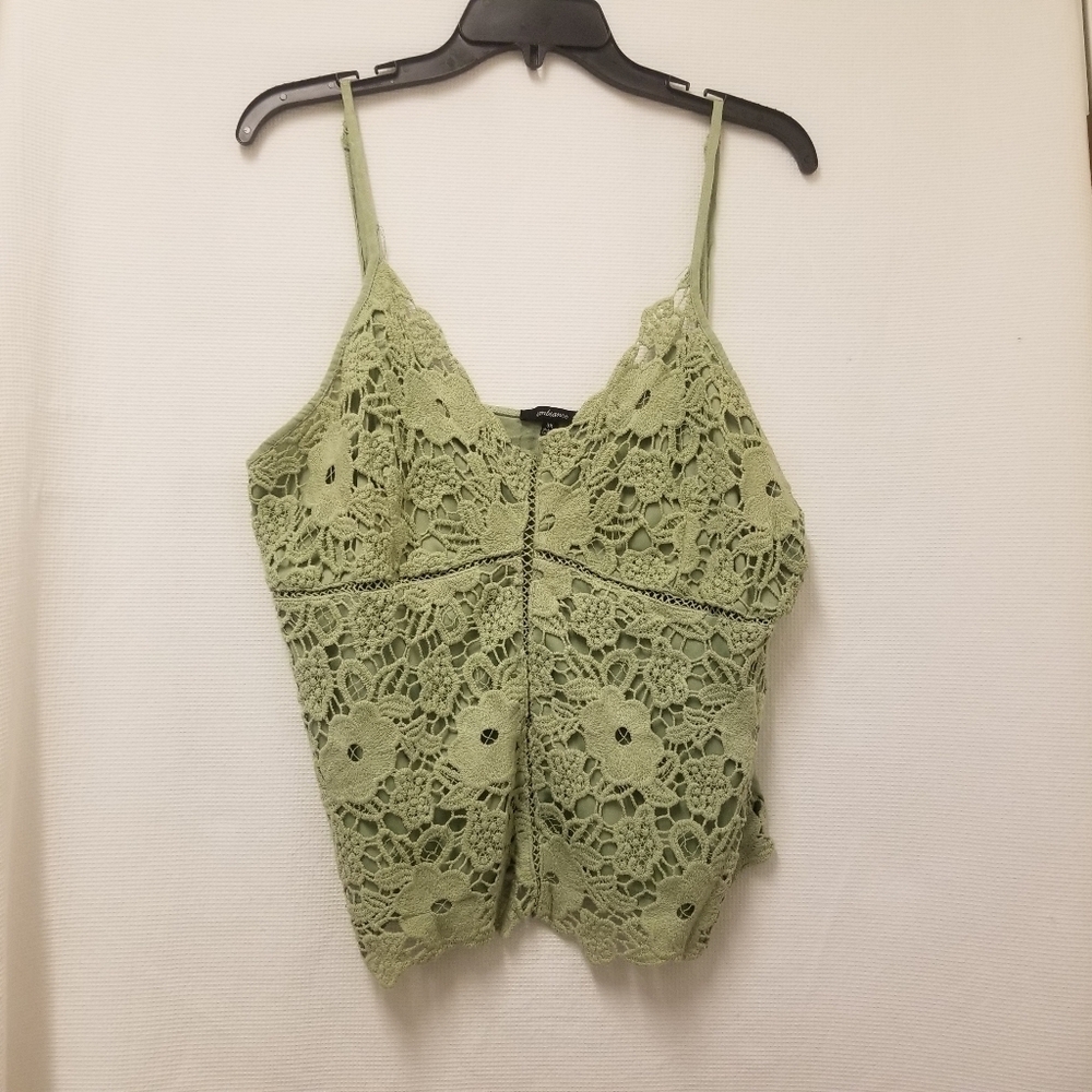 Lace Knit Front Tank Top B5
